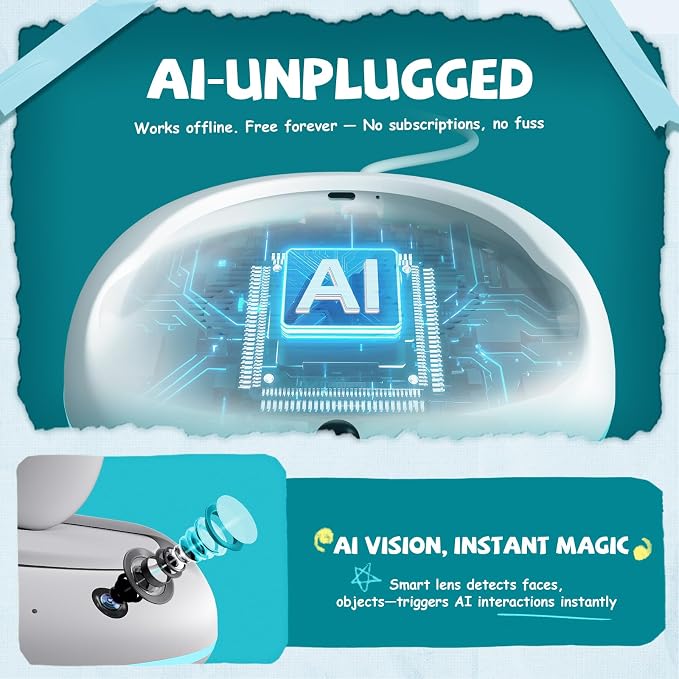 ENERGIZE LAB Eilik AI Station – Upgrade Eilik into a Smarter AI Companion with Voice Chat, Storytelling, Fun Interactive Games, and Fortune-Telling Features for More Lifelike Daily interactions