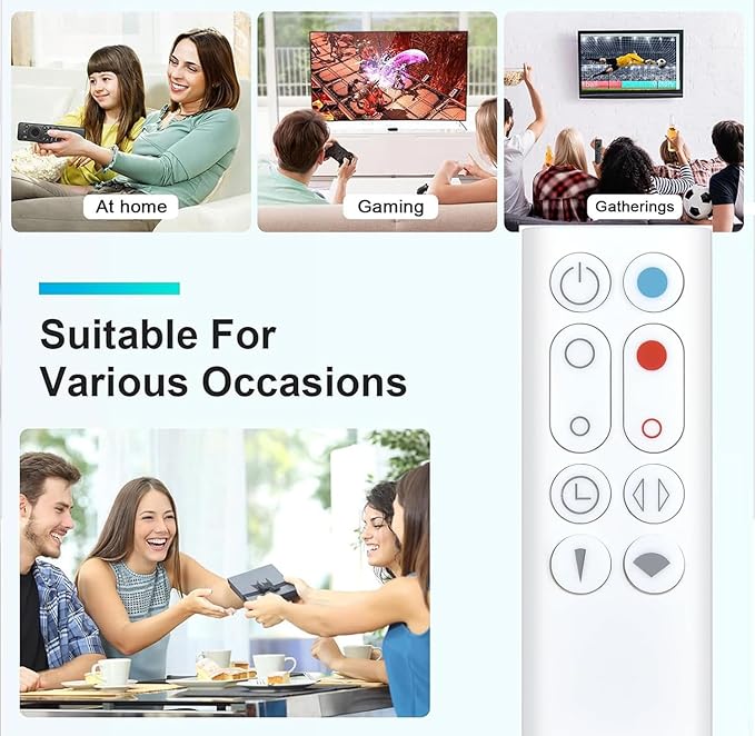 Replacement Fan Remote Control for Dyson AM09 Hot + Cool Heater Tower Fan (No Battery)