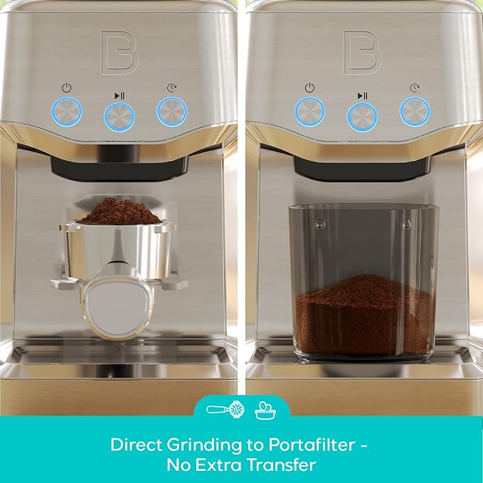 CASABREWS Tornado Basic Conical Burr Coffee Grinder for Home Use, Electric Coffee Bean Grinder with 35 Precise Grind Settings, Stainless Steel