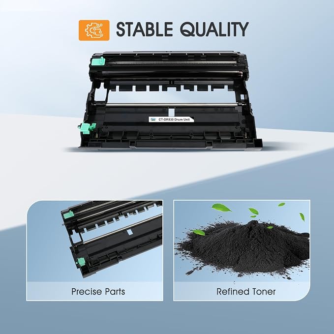 DR830 Drum Unit DR-830 Compatible for DR830 Drum Unit Brother DR 830 DR-830 for HL-L2405W DCP-L2640DW HL-L2400D HL-L2460DW HL-L2460DWXL HL-L2865DW HL-L2480DW MFC-L2807DW Printer (2-Pack,Not Toner)