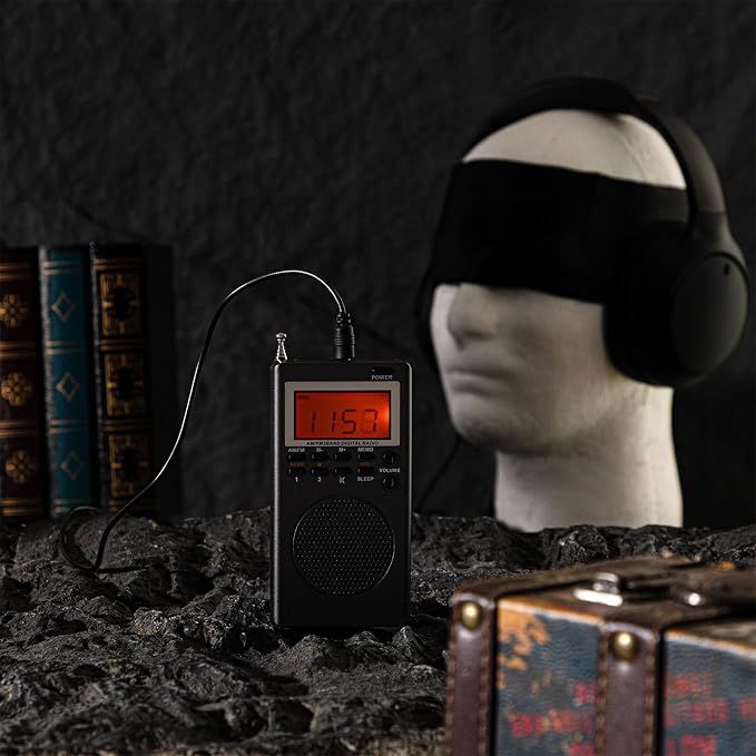 Dunzy 3 Pcs Ghost Hunting Equipment Starter Kit with Ghost Box Headphones and Blindfold Paranormal Investigation Hunting Device for Home Office Outdoor