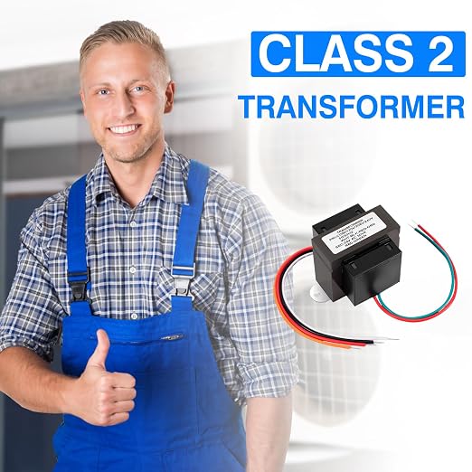 Control Transformer 24V 50VA, Multi-Tap 120/208/240V to 24VAC Industrial Power Transformer with Foot Mount for HVAC Furnace, Relays, and Gas Valves