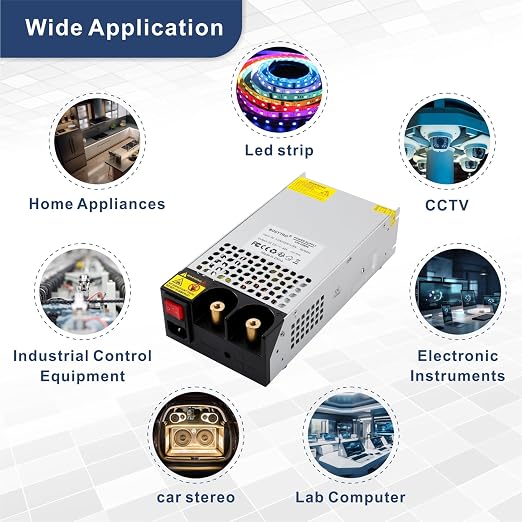 12V Switching Power Supply 1000W 83A Universal Power Supply Adapater Transformer Converter AC to DC Voltage Converter for Led Strip, Motor Pump, CCTV, Electronic Instruments, Lab Computer