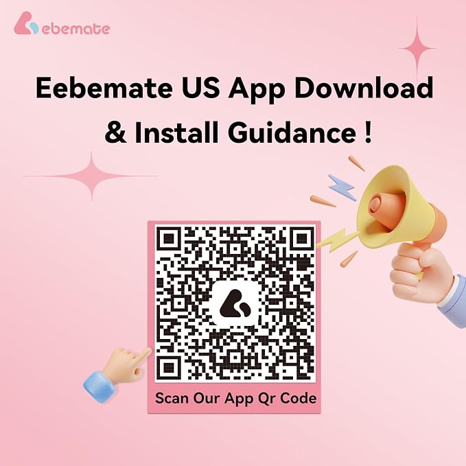 ebemate WiFi Video Baby Monitor with 2 Camera,2.8" Display with 1500Ft Long Range,WiFi On/Off,1080P No Glow Night Vision,2-Way Talk Baby Cam Monitoring