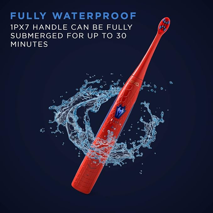 evo SPM-1 Rechargeable Sonic Toothbrush, Marvel Spider-Man, Marvel Comics, Marvel Gifts for Men, Mens Gift Set, Accessories Included - Standard Edition