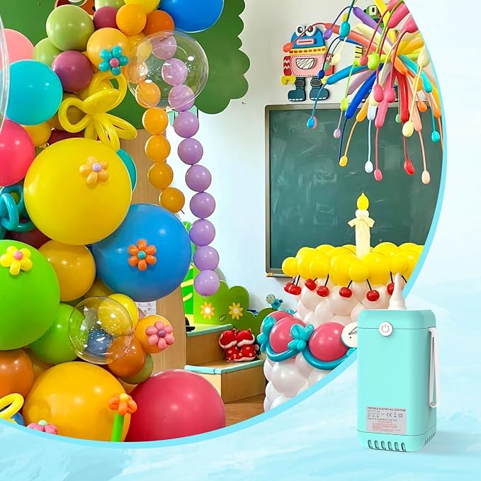 AXHJ Balloon Pump Electric Air Pumps, 2-in-1 Electric Air Balloon Pump,Balloon Inflator for 260q,Foil, Latex Balloons and Sport Balls