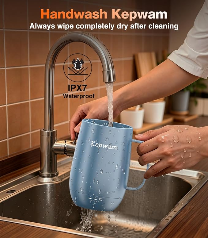 Kepwam Smart Heated Coffee Mug T2-Plus, 20oz Rechargeable Self Heating Coffee Mug with 8-Hour Battery & Temp Control, Perfect Coffee Warmer Gift for Men Women