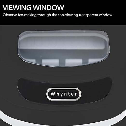 Whynter IMC-270MB Compact Portable Ice Maker, 27 lb. Capacity, Metallic Black