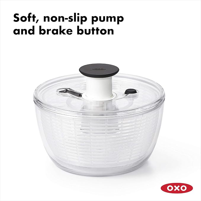 Silonn Ice Makers Countertop & OXO Good Grips Large Salad Spinner - 6.22 Qt., White
