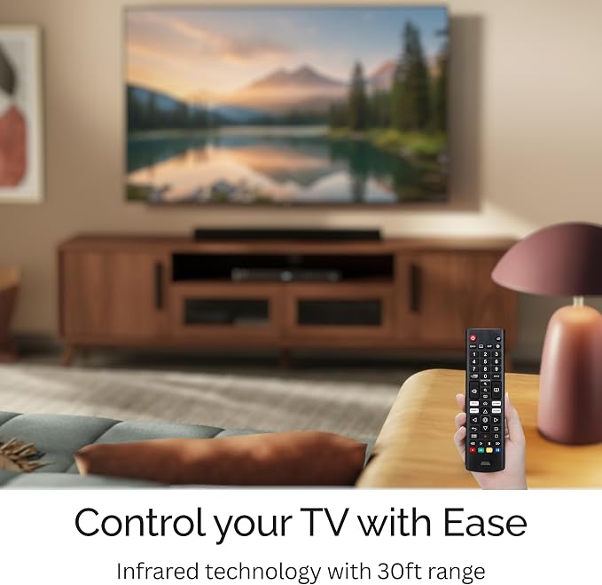 2 Pack AKB76040302 LG TV Remote Control Replacement for Smart TV - Easy Setup Remote, Streaming Shortcuts - Works with LG 4K, UHD, LED, OLED Smart HDTV Models (AKB75095307, AKB74915305, AKB75855501)