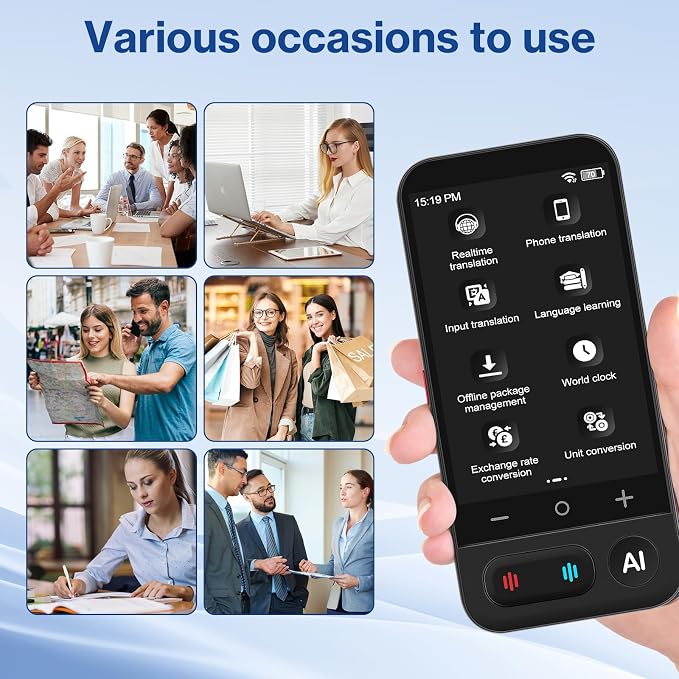 AI Translator, Real-Time AI Conversation & Voice Translator, 149 Languages | AI Conversation, Real-Time Voice Translation, Offline Translation, OCR Camera Translation, AI Recording