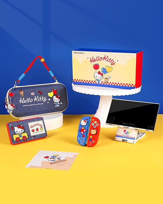 Kuitmor Switch Accessories Bundle for Switch 2 : Carrying Case, Protective Case, Game Card Case, Screen Protector, Playstand, Thumb Grip Caps and More (For Switch 2 2025 Model)