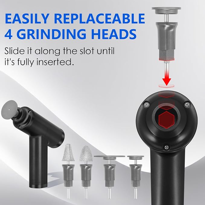 Upgraded Electric Callus Remover for Feet 4500rpm, Adjustable Speed Professional Electric Foot Sander Grinder Foot File for Calloused Feet Dead Hard Cracked Skin, with 4 Interchangeable Heads (Black)