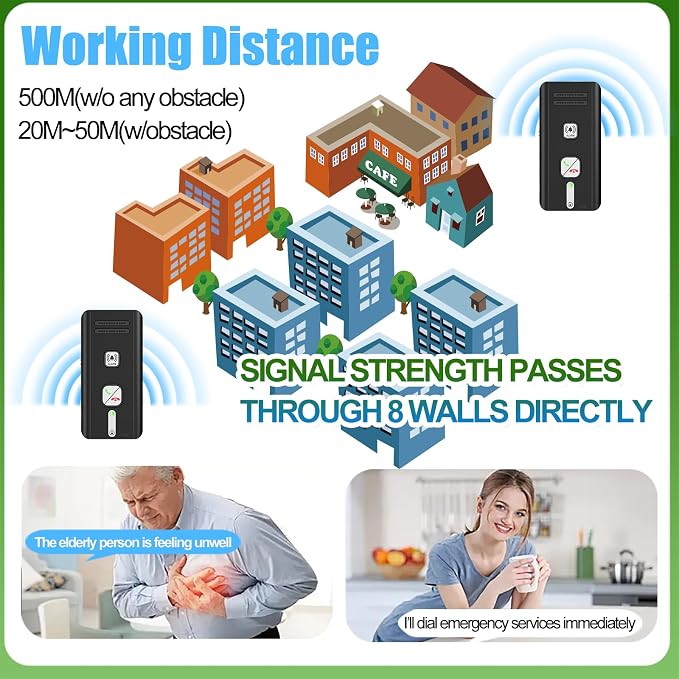 Home Intercom System Wireless 3 Pack, Expandable to 6 Units, Room-to-Room Communication, 1600ft Long Range, Auto Answer, Magnetic Wall Mount, 30-Day Battery, for Elderly Parents, Office, Indoor Use.