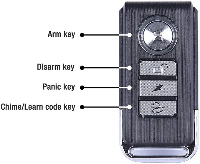 USUPERINK 113dB Bike Alarms, Vibration Sensing Bike Alarm with Remote, Wireless Motorcycle Alarm for Electric Tricycle Mobility Scooter Vehicles Ebike for Cycling Security
