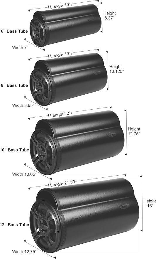 Bazooka BTA6250D BT Series 6-Inch 250-Watt Class D Amplified Tube