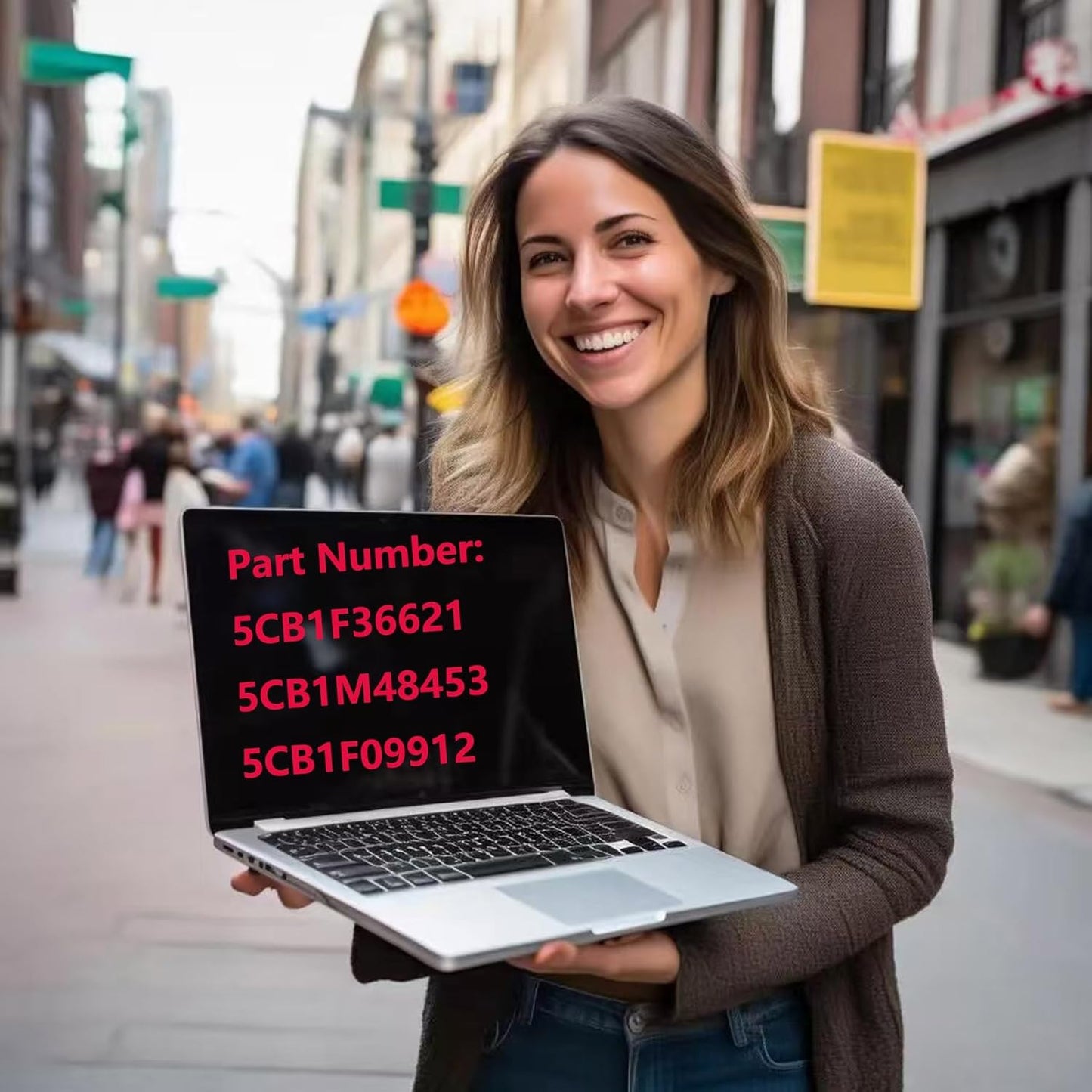 Replacement LCD Cover Back with Bezel with Hings for Lenovo Ideapad 1-15ADA7 82R1 82U4 1 15AMN7 82VG 82X5 1 15ALC7 82R4 Series Laptop Rear Case Top Lid 5CB1M48453 5CB1F36621 5B30S19034