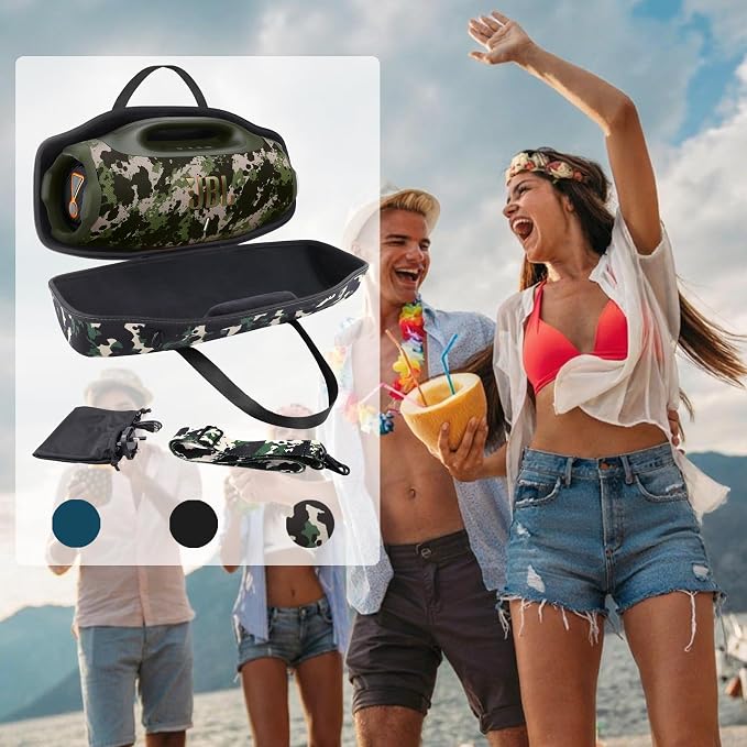 co2CREA Hard Travel case Replacement for JBL Boombox 4 Waterproof Portable Bluetooth Speaker (Camo Case)