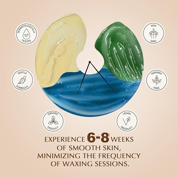 GIRLEARLE Premium Digital Waxing Kit for Women and Men, Wax Warmer Hair Removal at Home with Wax Beads & Silicone Pot, Target Different Types of Sensitive Skin Brazilian Bikini, Facial, Leg, Full body