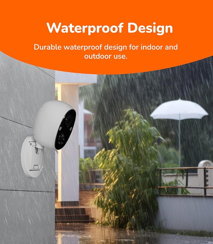 SensForge 2.5K Solar Powered Indoor/Outdoor Battery Camera, Dual-Band WiFi, Free AI Human & Pet Detection, 2-Day Cloud + 32GB SD Storage, Spotlight Night Vision, Magnetic Mount, Optional Subscription