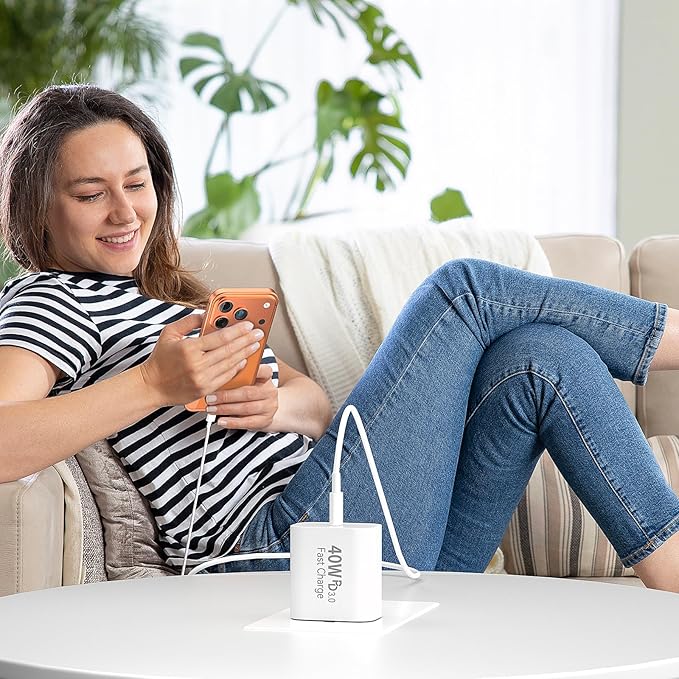 10 FT USB C Cable Phone Charger for iPhone 17 16 15,Extra Long 10Foot USB C to Type C Charger Cable 40W USBC iPhone Charger Fast Charging for iPhone 17 Air/17 16 15 Pro/Plus/Pro Max,iPad Pro