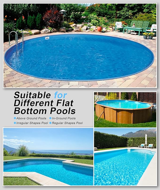 GMAPLAE Cordless Pool Vacuum for Above Ground Pool, Robotic Pool Cleaner with Dual Motors Strong Suction, 120 Mins Runtime, Auto-Parking, Pool Cleaner Robot for Inground Flat Pools Up to 1000 Sq.Ft