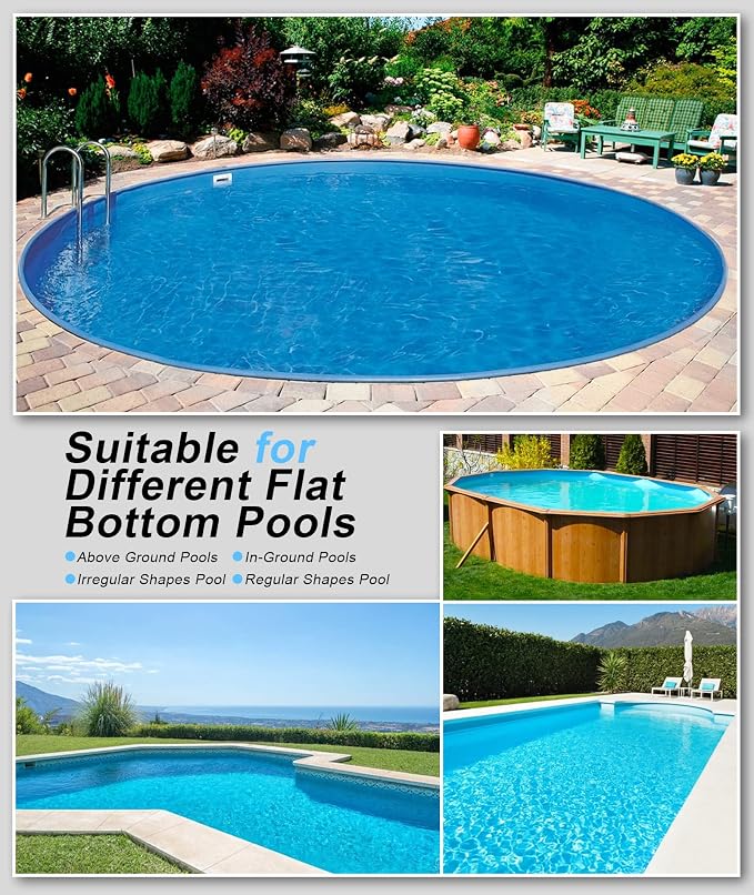 Upgrade Robot Pool Vacuum for Above Ground Pool, Cordless Robotic Pool Cleaner Dual Motors, 120 Mins Runtime, Auto-Dock, Automatic Pool Vacuum Cleaner for In-Ground Flat Pools Up to 1000 Sq.Ft
