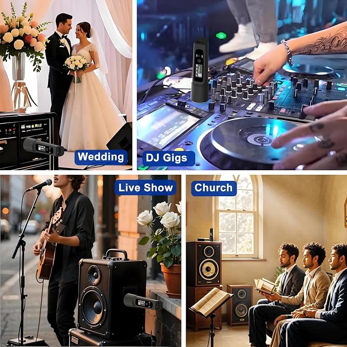 Wireless XLR Bluetooth Receiver, High-Fidelity Audio Adapter for PA Speakers, Mixers & Live Sound, OLED Display, 14H Battery