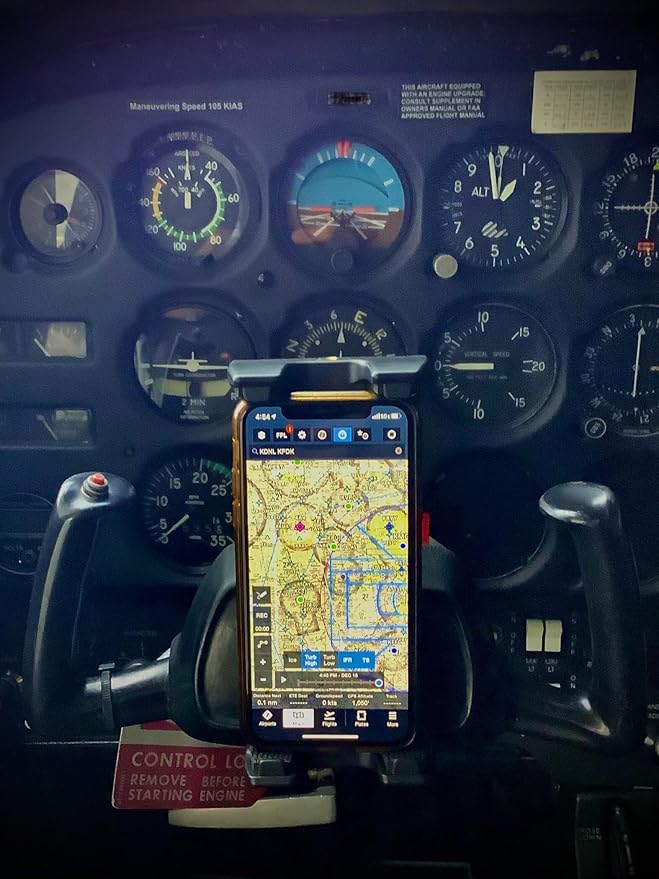 Aviator+ iPad Mount for Airplane Cockpit – Pilot Yoke Mount & Suction Cup Window Holder, Fits iPad mini, Air, Pro, 9th/10th/11th/M4 Gen