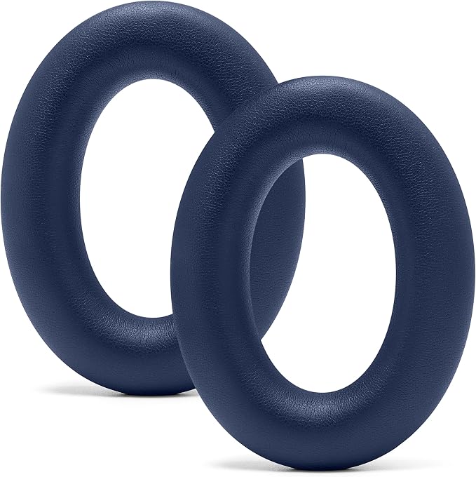 WC PadZ QC45 - Earpads for Bose QuietComfort 45 / QuietComfort Se/QuietComfort Wireless, Made by Wicked Cushions | Extra Thick Cushion | Premium Durable Stitching | Midnight Blue