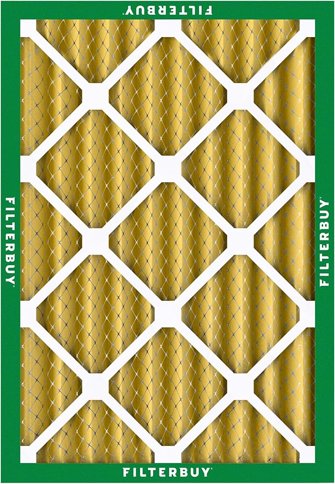 Filterbuy 14x20x4 Air Filter MERV 11 Superior Pet & Allergy Defense (3-Pack), Electrostatic Pleated HVAC AC Furnace Filters Replacement, Made in USA (Actual Size: 13.50 x 19.50 x 3.63)