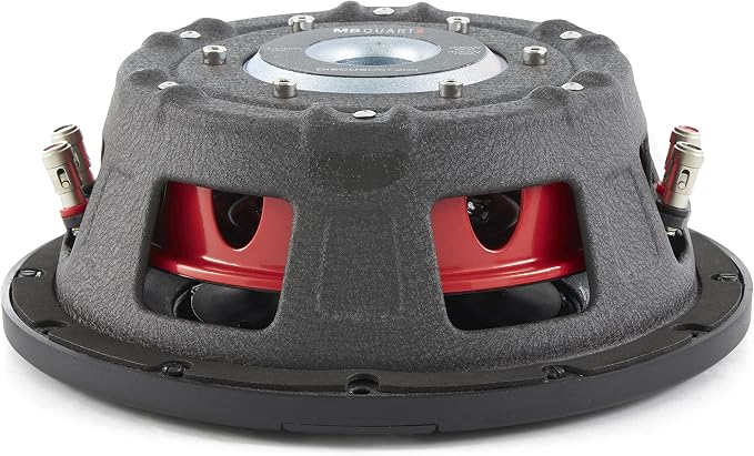 MB Quart 8 Inch 400 Watt MAX 200 Watt RMS 4 Ohm Dual Voice Coil, Shallow Slim Subwoofer for Car Audio Sound System, Single Speaker - DS1-204