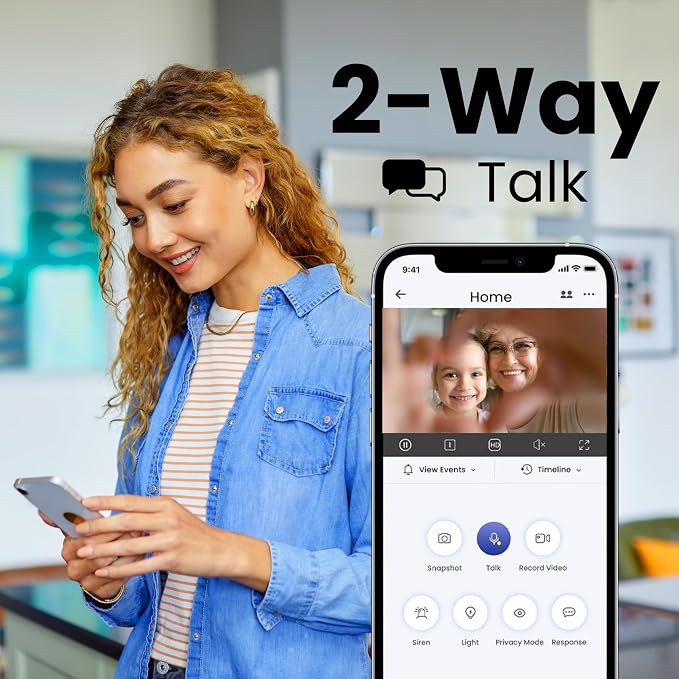 Lorex Connect 2K Indoor Wi-Fi Camera | New APP | Color Night Vision | Person & Face Recognition | Versatile Mounting | 2-Way Talk | 24/7 Recording | Privacy Mode | Local SD or Cloud Storage Option