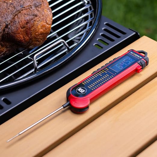 Maverick PT-100 Pro-Temp Commercial Smoker BBQ Probe Meat Thermometer, 5-Inch, Red