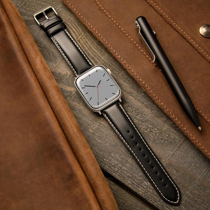 Archer Watch Straps - Top Grain Leather Watch Bands for Apple Watch