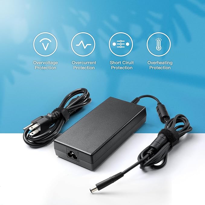 180W AC Charger Compatible with Dell Dock WD22TB4 WD15 WD19 WD19S WD19TB SD25 WD25 D6000 TB15 TB16 K16A SD25TB4 Business Thunderbolt/Universal Docking Station