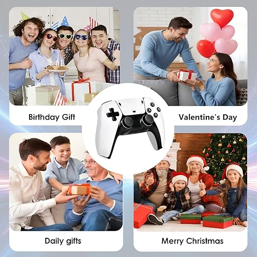 TEFELE 2026New Wireless Retro Game Console 23 Simulators and Over 40,000 Games Plug and Play 4K HD HDMI TV Game Stick 2.4G with Dual 2.4G Wireless Controllers(128G)