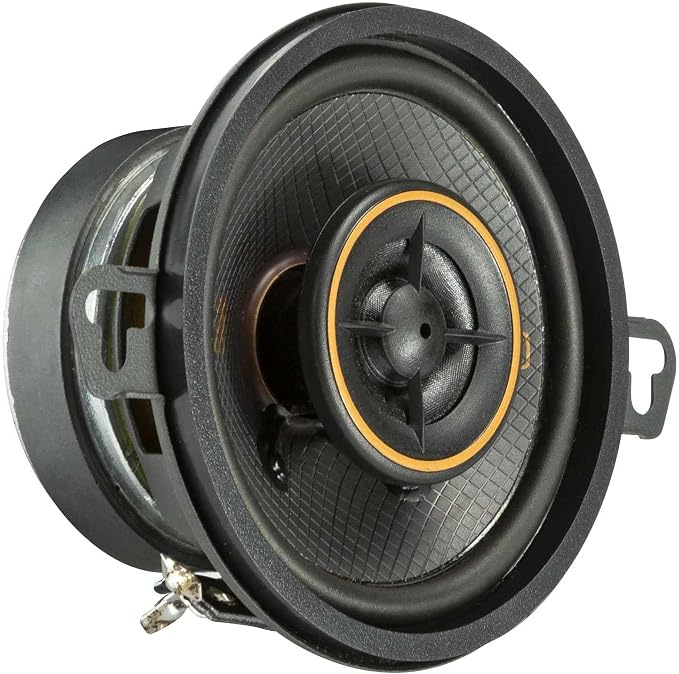 KICKER 51KSC3504 Coaxial Speaker System, 2-Way Design, One (1) Pair, 3.5" (89mm) Polypropylene Woofer/Midrange, 1/2" (13mm) Silk-Dome Tweeters, 50 Watts RMS, 100 Watts Peak