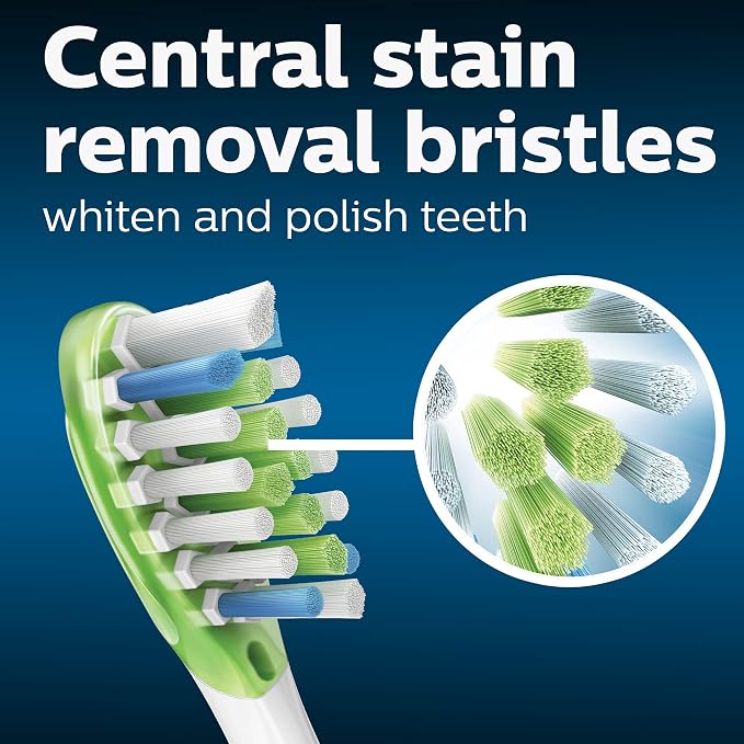 Philips Sonicare Genuine C3 Premium Plaque Control and W3 Premium White Replacement Toothbrush Heads, 8 Brush Heads