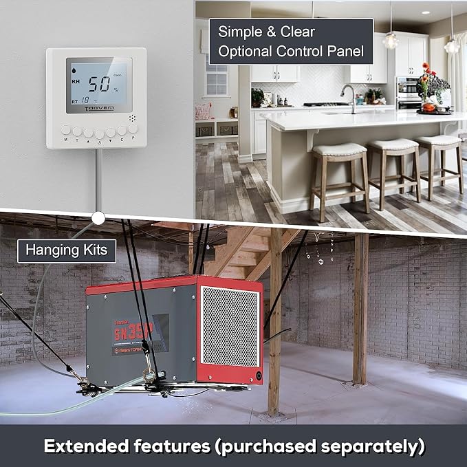 Abestorm Hanging Kits for Crawl Space & Basement Dehumidifiers, Easy Way to Raise and Lower dehumidifier, Helps reduce noise and vibration of the unit
