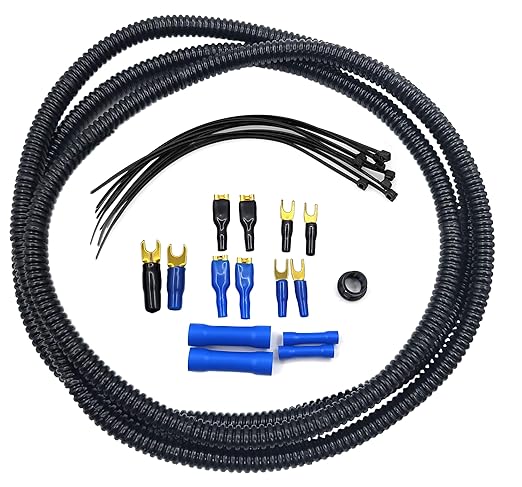True 8 Gauge 100% Copper Amplifier Wiring Kit | 8 AWG (American Wire Guage) OFC | for Automotive Boat Car Audio Subwoofer Amp Install (incl Ground & Power Cable, RCA, Speaker, Remote Wires)