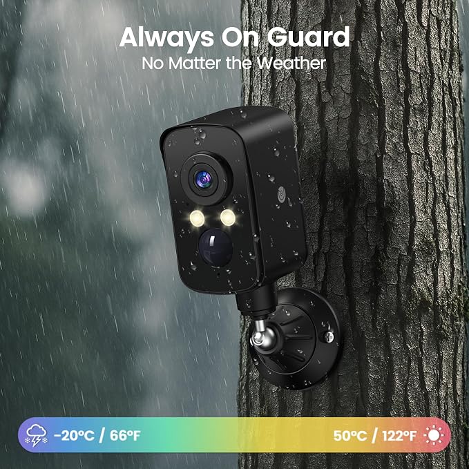 4G LTE Cellular Security Camera Wireless Outdoor, Magnetic, No WiFi Needed, 300° Pan, Solar Powered, Magnetic Mount 1-Min Install, SIM Included, PIR Motion & AI, 2K Night Vision, Lifetime 7-Day Cloud