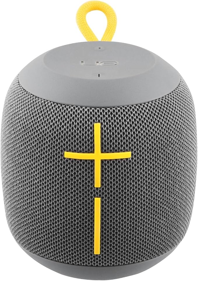 UE WONDERBOOM Super Portable Waterproof Bluetooth Speaker (Stone Grey) (Renewed)