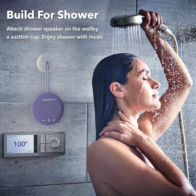 35W (peak) Monster Bluetooth Speaker, IPX8 Shower Speaker Waterproof, Bluetooth 5.4 with Loud HD Sound and Robust Bass, Extra Long Playtime Punchy, for Home, Beaches Portable Wireless Outdoor Speakers