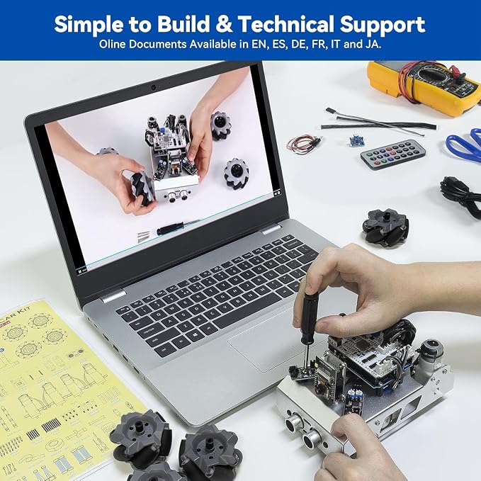 SunFounder Smart Robot Car Kit Compatible with Arduino UNO R3, FPV, ESP32 CAM, APP Romote Control, Educational Robotic Kit for Adults