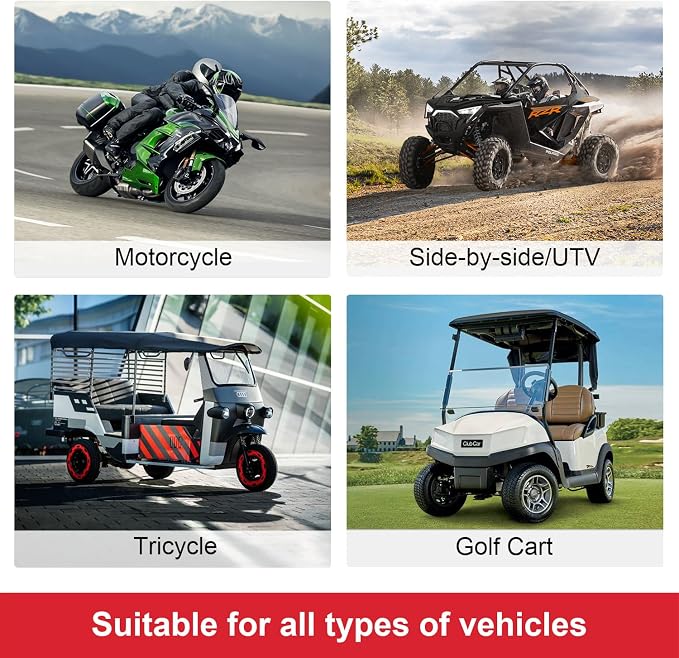 INNOVV Power Hub 3 Power Distribution System Kit, DC 12V 15A Motorcycle Power Distribution Hub, Connecting Up to 5 Devices Installed on The Motorcycle
