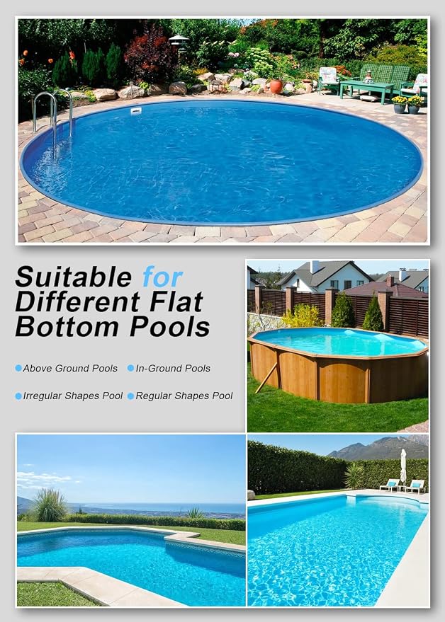 GMAPLAE Cordless Pool Vacuum for Above Ground Pool, Robotic Pool Cleaner with Dual Motors Strong Suction, 120 Mins Runtime, Auto-Parking, Pool Cleaner Robot for Inground Flat Pools Up to 1000 Sq.Ft
