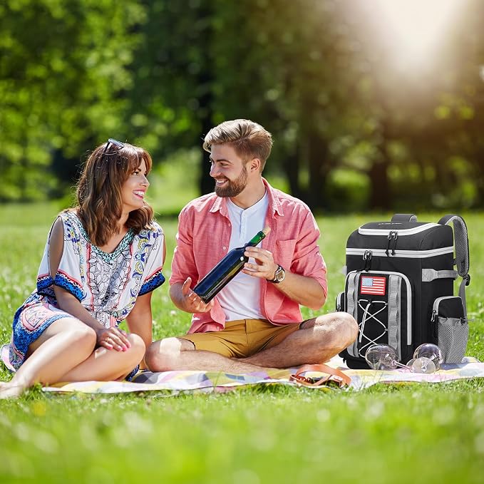 Maelstrom Backpack Cooler,Soft Lightweight Leakproof Cooler Backpack,Men Women 35/50 Can Insulated Cooler Bag,Keeps Hot/Cold for Up to 16 Hours,Perfect for Camping, Beach
