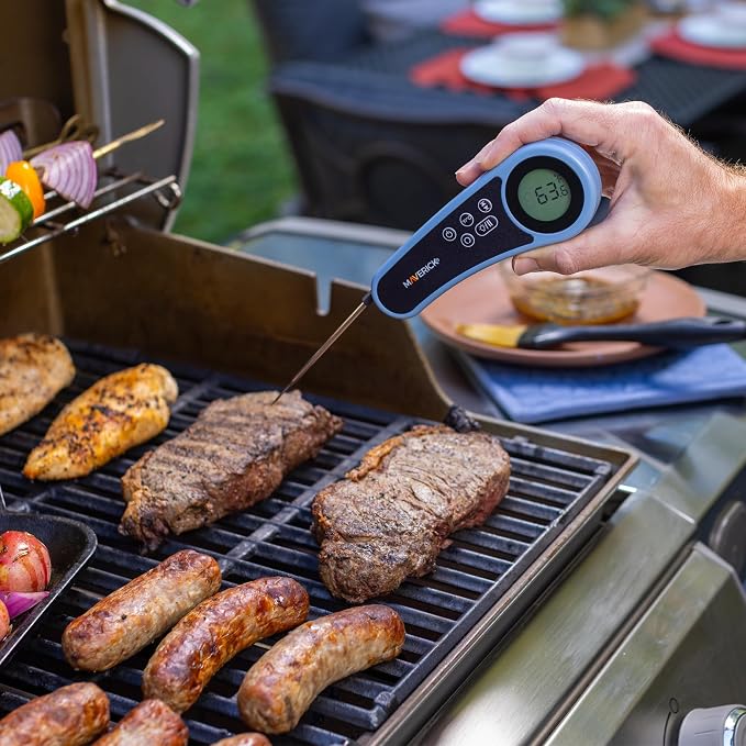 MAVERICK Waterproof Digital Instant Read Cooking Kitchen Grilling Smoker BBQ Probe Meat Thermometer