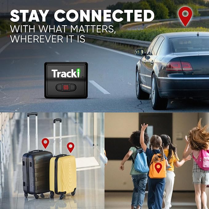 Tracki Mini GPS Tracker, Subscription Required, Cancel Anytime – Universal Compact 4G LTE Tracker for Vehicles (Tracker + Mini Box)